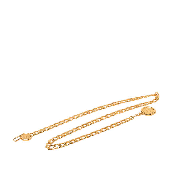 Chanel Accessories - Pre-Loved Chanel CC Gold Plated Medallion Chain Belt